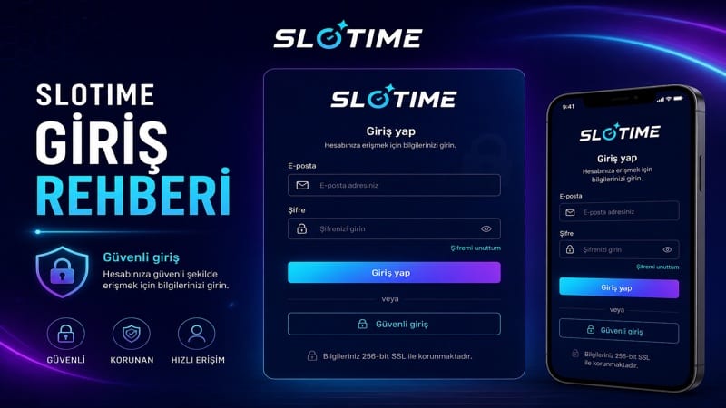 Slotime Giriş — Resmi Platforma Erişim Yöntemleri