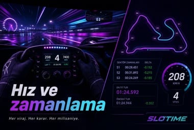 Slotime Yarış Simülasyonu — Hız Kontrolü ve Zamanlama